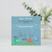 Invitation pour Baby Shower sur les Créatures de l (Debout devant)