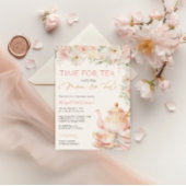 Invitation pour Baby Shower Tea Party