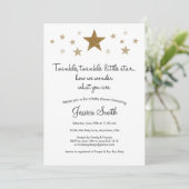 Invitation pour Baby Shower Twinkle Twinkle Little (Debout devant)