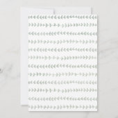 Invitation pour Baby Shower 'Un Petit Bout de Chou (Dos)