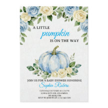 Invitation pour Baby Shower « Une petite citrouill