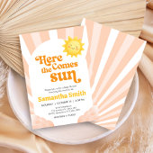 Invitation pour Baby Shower "Voici venir le soleil