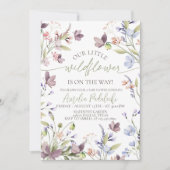 Invitation pour Baby Shower Wildflower (Devant)