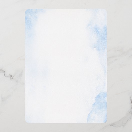 Invitation pour baptême de garçon (Verso)