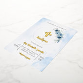 Invitation pour baptême de garçon  (Rotation)