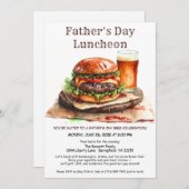 Invitation pour barbecue de la Fête des Pères - Ha (Devant / Derrière)