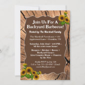 Invitation pour BBQ à la Ferme Rustique – 5x7" (Devant)