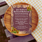 Invitation pour BBQ à la Ferme Rustique – 5x7"