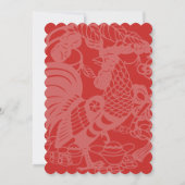 Invitation pour bébé de l'année de l'Oeuf-Rouge Gi (Dos)