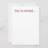 Invitation Pour Bébé Fille Douche (Dos)