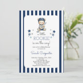Invitation pour bébé garçon à la douche de hockey (Debout devant)