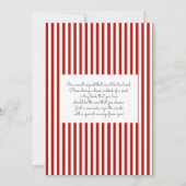 Invitation pour bébé garçon shower de baseball rou (Dos)