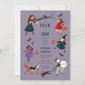 Invitation pour bébé shower avec déguisement d'Hal (Devant)