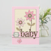 Invitation pour bébés filles (Debout devant)