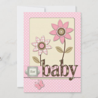 Invitation pour bébés filles