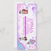 Invitation pour billet de concert d'anniversaire K (Devant)