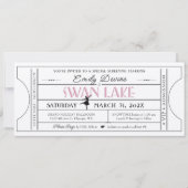 Invitation pour billet de fête d'anniversaire du L (Devant)