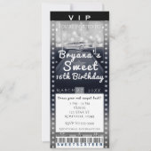 Invitation pour billet de fête VIP de limousine da (Devant)