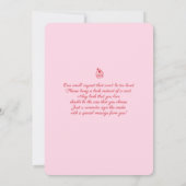 Invitation pour Brunch Baby Shower Fille (Dos)