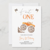 Invitation pour camion monstre orange Fast ONE (Devant)