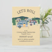 Invitation pour camping en remorque Teardrop Let's (Debout devant)