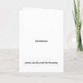 Invitation pour carte d'anniversaire 40 ans (Dos)