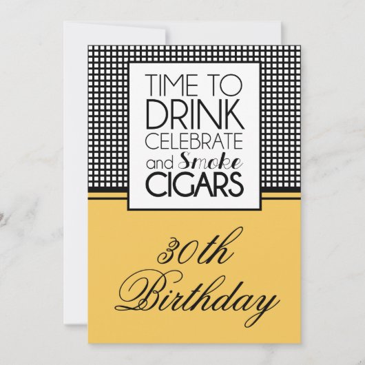 Invitation pour célébration d'anniversaire avec bo (Devant)