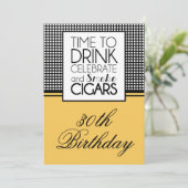 Invitation pour célébration d'anniversaire avec bo (Debout devant)