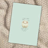 Invitation Pour Cet Enfant, J'Ai Prié Écriture Bébé Agneau Ve