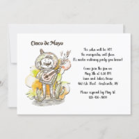 Invitation pour chanteur de Cinco de Mayo