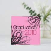 Invitation pour chaque année de la fête de graduat (Debout devant)