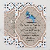 Invitation pour chien de berger (Devant / Derrière)