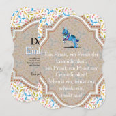 Invitation pour chien de berger (Devant / Derrière)