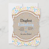 Invitation pour chien de berger (Dos)