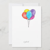 Invitation pour chiot de célébration (Dos)