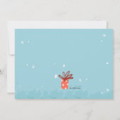 Invitation pour chiot de Noël (Dos)