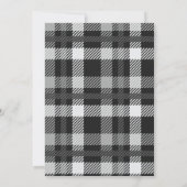 Invitation pour crêpe bûcheron noir blanc (Dos)