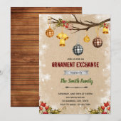 Invitation pour décoration de Noël (Devant / Derrière)