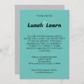 Invitation pour déjeuner d'affaires décontracté (Devant / Derrière)