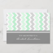 Invitation pour déjeuner nuptiale de Mint Gray Che (Devant)