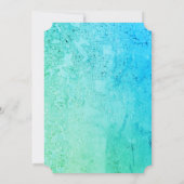 Invitation pour des jumeaux bébé bleu (Dos)