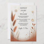 Invitation Pour Desert Rustic Boho Automne Ombre Mariage Brow (Devant)