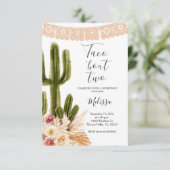 Invitation pour deux ans d'anniversaire Boho Fiest (Debout devant)