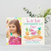 Invitation pour deux filles Frutti Photo 2e annive (Debout devant)