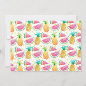 Invitation pour deux filles Frutti Photo 2e annive (Dos)