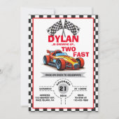 Invitation pour deux voitures de course rapides (Devant)