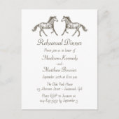 Invitation pour dîner de répétition de mariage de  (Devant)