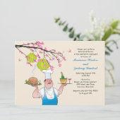 Invitation pour dîner en plein air (Debout devant)