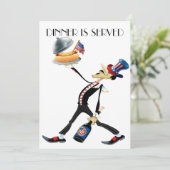 Invitation pour dîner / rassemblement unique Versi (Debout devant)