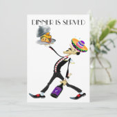 Invitation pour dîner / réunion unique Version 2 (Debout devant)